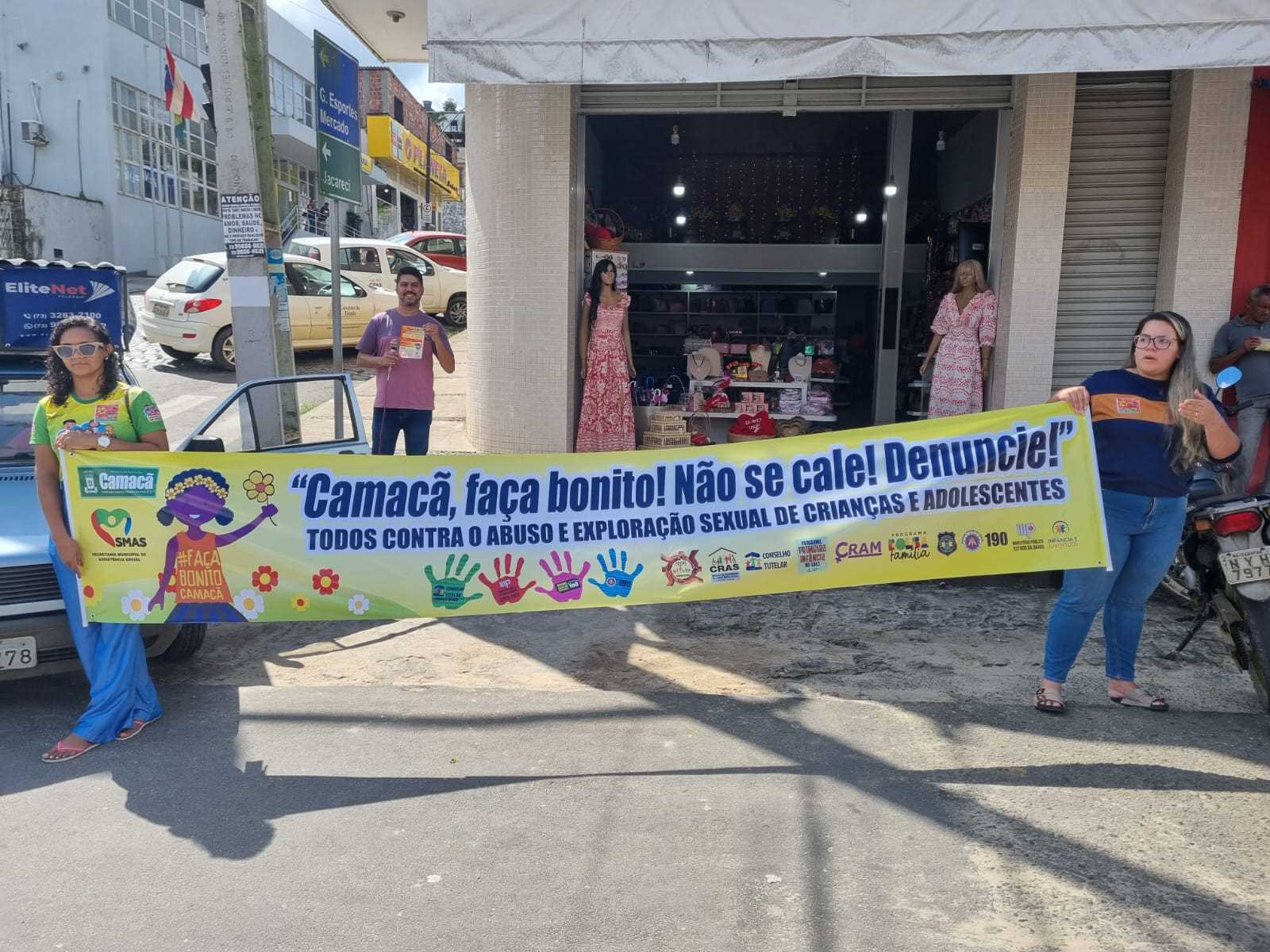 Camacã: Prefeitura realiza Pit Stop pela Campanha de combate ao abuso e exploração sexual de crianças e adolescentes 

